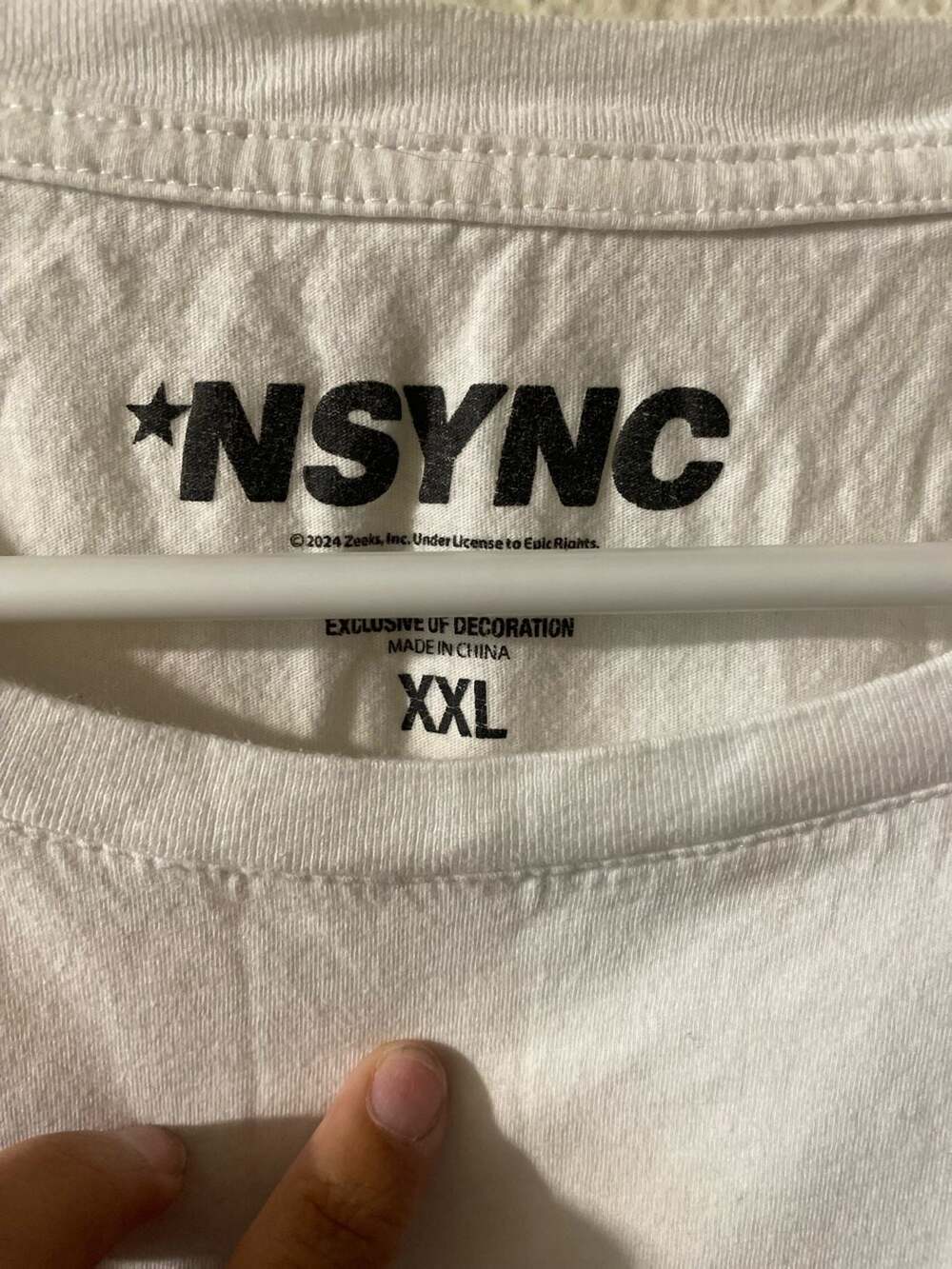 Official Merchandise NSYNC Band Members Graphic White T-Shirt XXL - Picture 3 of 6